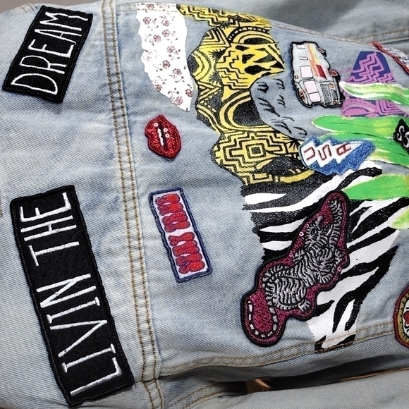 BOHO Denim Jacket Medium - Picture 2 of 16